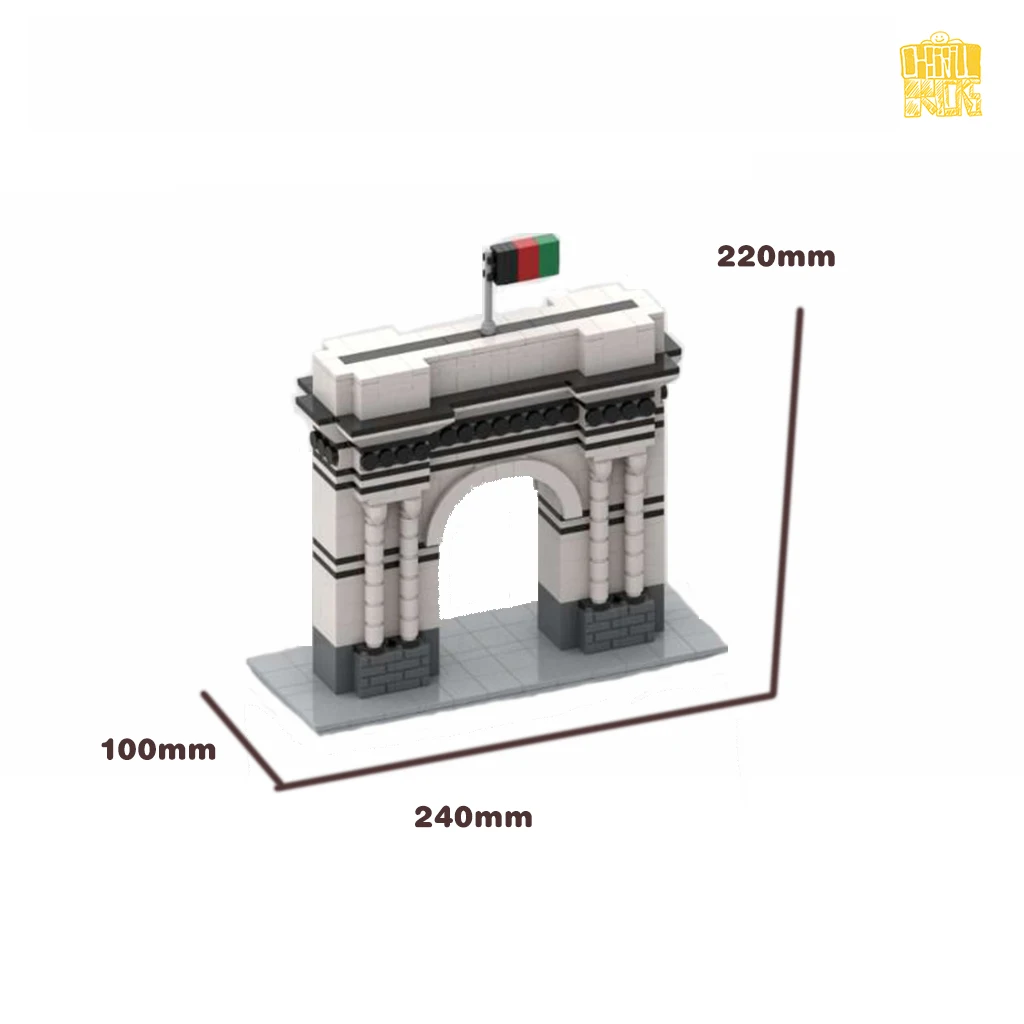 MOC-159613 Een Nationaal Monument Van Afghanistan Model Met Pdf Tekeningen Bouwstenen Diy Speelgoed Verjaardag Kerstcadeaus