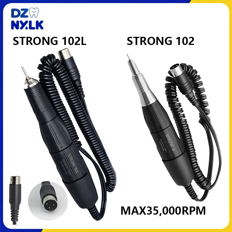 

Стоматологический микромотор STRONG 102 и 102L, 35000 об/мин, полировочный аппарат, наконечник 2,35 мм, для зуботехнического оборудования и оборудования для маникюра