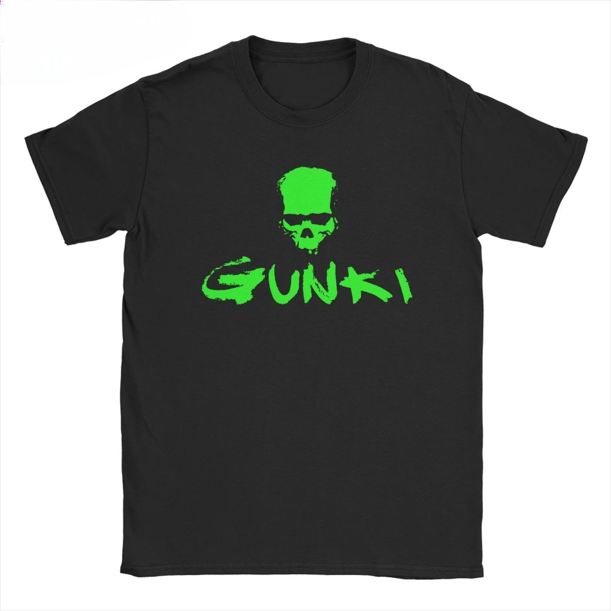 Crew Neck Short Sleeve T Shirts Printing Clothes Gunki Logo Fishing Angling Skull T-Shirts Men Women Gunki   Tees