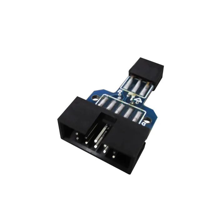 1pcs 10Pin to  6Pin Adapter Board for AVRISP MKII USBASP STK500 High Quality