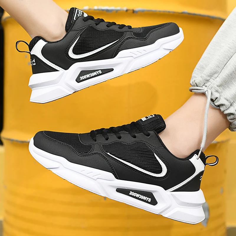 

Новый стиль, повседневная спортивная обувь с сеткой, дышащие легкие противоскользящие уличные кроссовки для пар