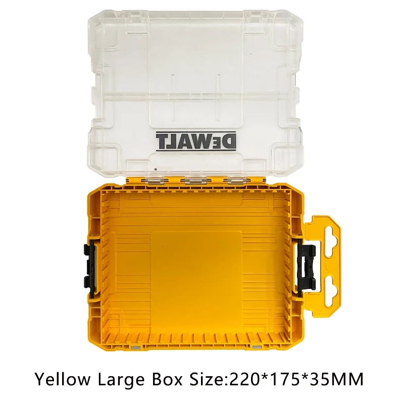 DEWALT Original TSTAK Yellow Tool Accessories Storage Box Drill Bit Support Containment Mini Tough Case
