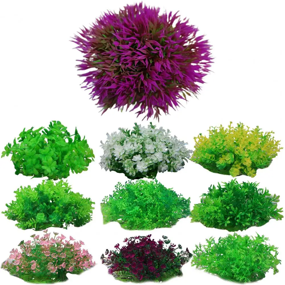 Artificial Plants Light Weight Aquatics Plants Aquarium Decoration Exquisite Detail Plastic Aquatics Plants for Landscape