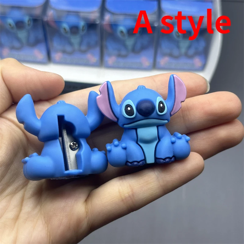 Disney Stitch Pencil Sharpener Cartoon Lilo&Stitch Single Hole Pencil Sharpeners Kids Student School Supplies Stationery Prizes