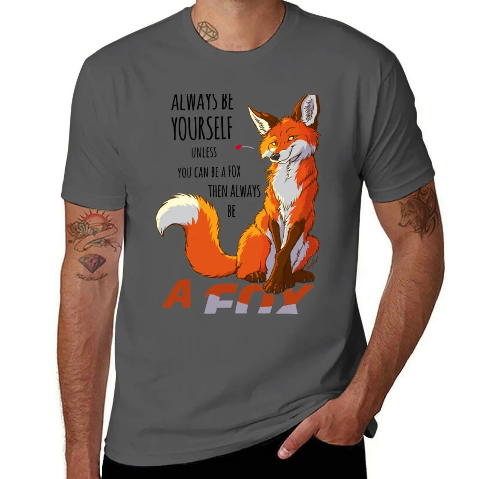 

Always be a fox T-Shirt quick-drying luxury designer graphic t shirt vintage mens white t shirts