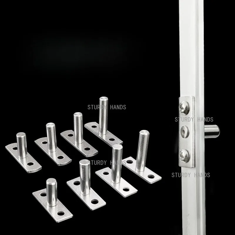 10PCS Stainless Steel T-shaped Pivot Hinge, 360 Degree Rotating Door Shaft, Window Handle Connector,  Hardware Accessories