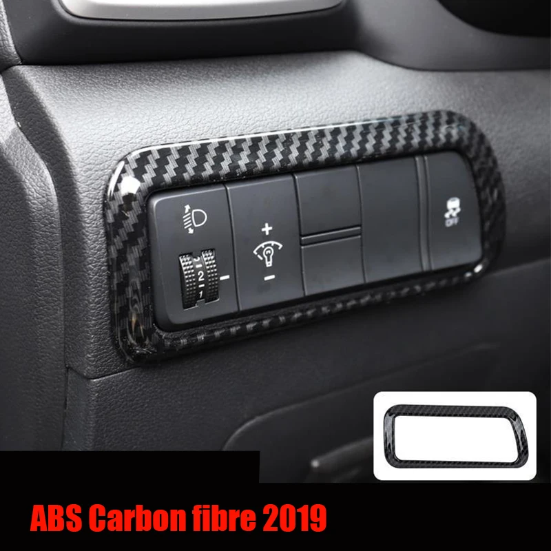 For Hyundai Tucson 2019 2020 Accessories Head Lights Lamp Switch Button Panel Frame Cover Trim  Auto Interior Styling