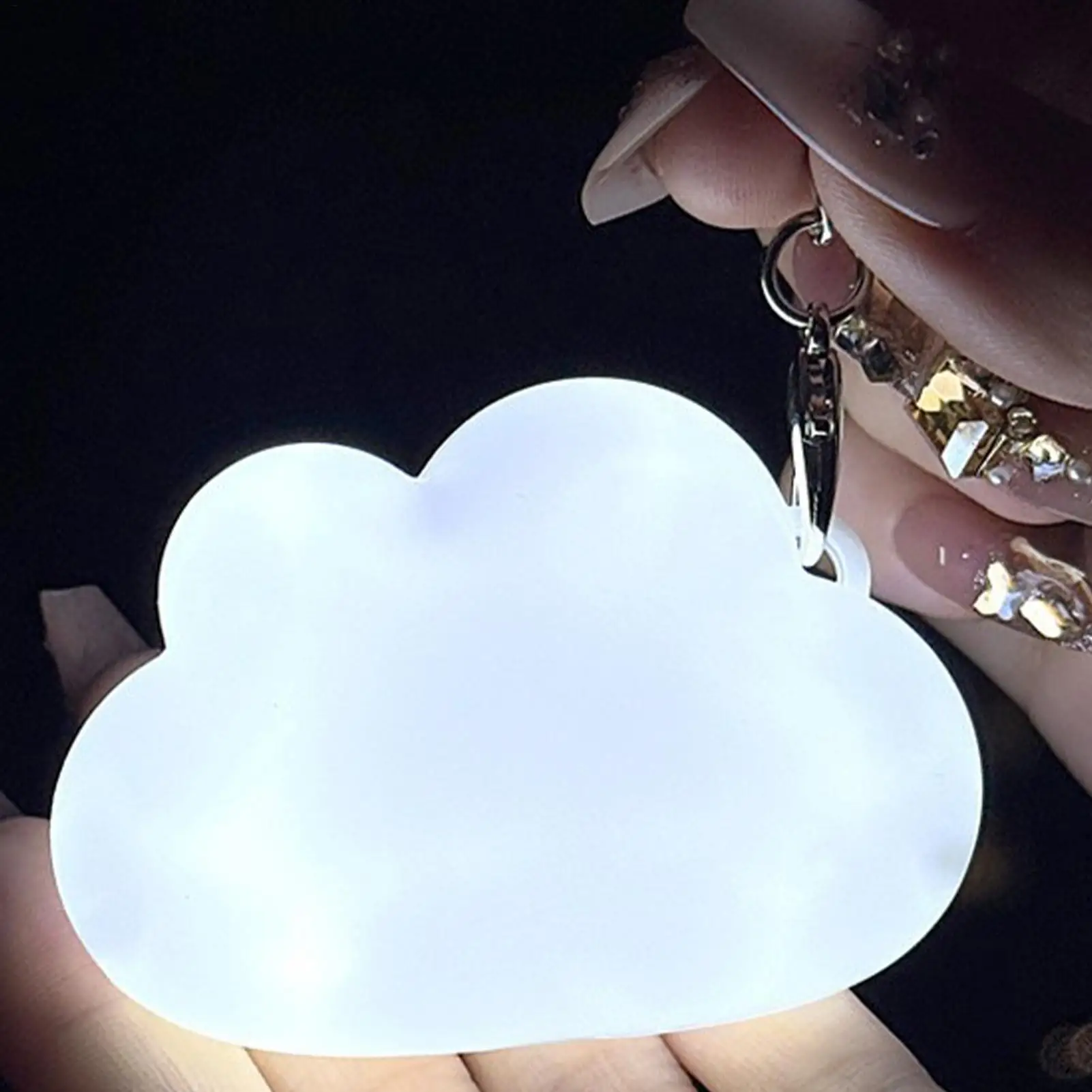 Cute cat paw shaped Bag Light Kitten Claws Cloud LED Light Touch Activated Purse Backpack Wallet Handbags automatic sensor light image 5