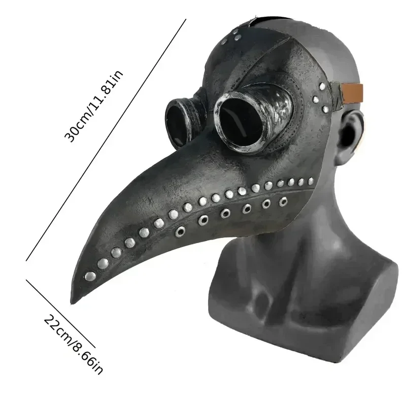 Halloween Cape Costume Plague Doctor Mask Weird Trend Role Play Dress Up Steampunk Photography Props Gifts for Men Women