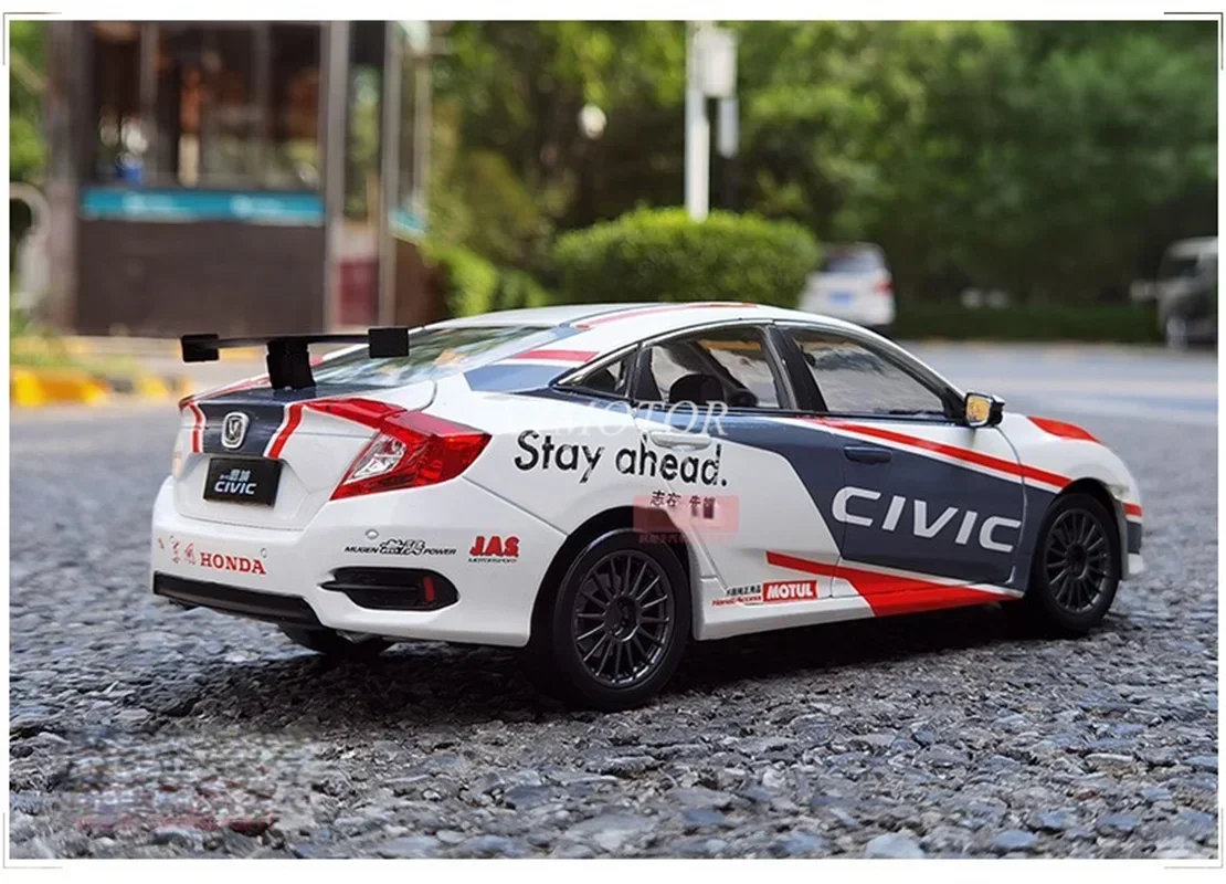 1/18 For Honda CIVIC CTCC 10th Gen Racing car Diecast Metal Car model Toys Hobby Gifts Display Ornaments Collection