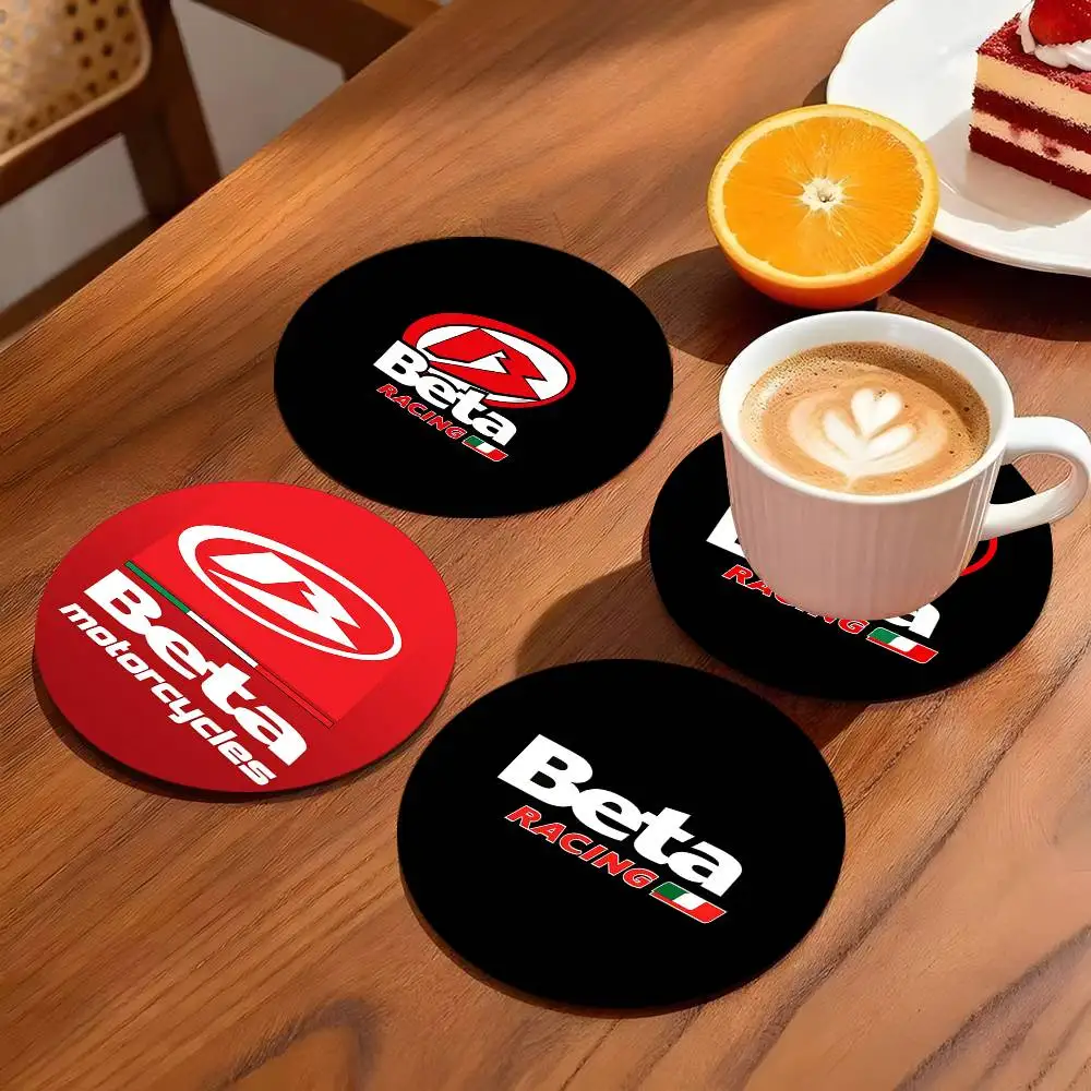 B-Beta Racing Coasters 10cm Round Wooden Suitable For Drinks Tea Coffee Home Gift Choice Holidays