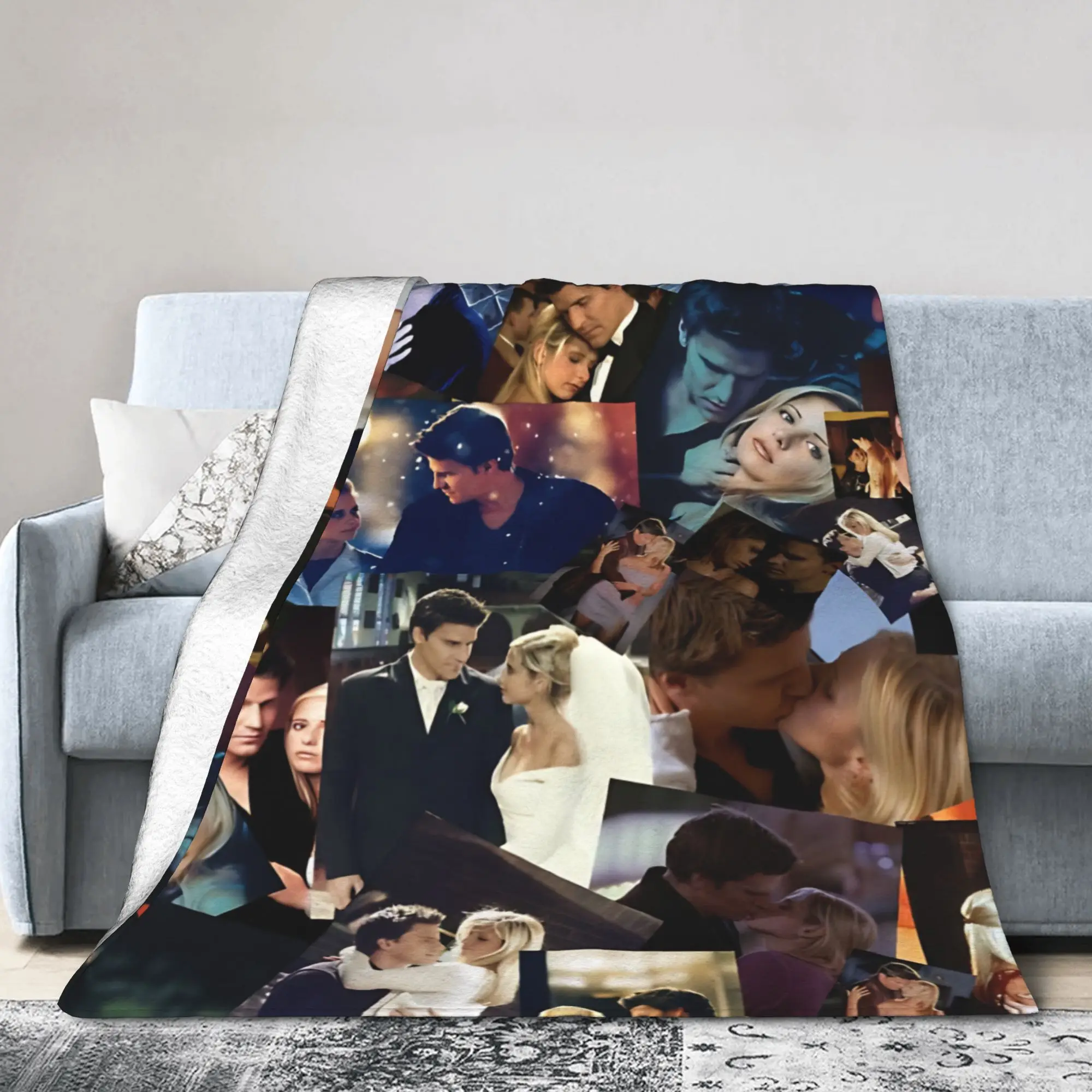 Buffy the Vampire Slayer Movie Knitted Blankets Fleece  Super Warm Throw Blanket for Airplane Travel Bedspread