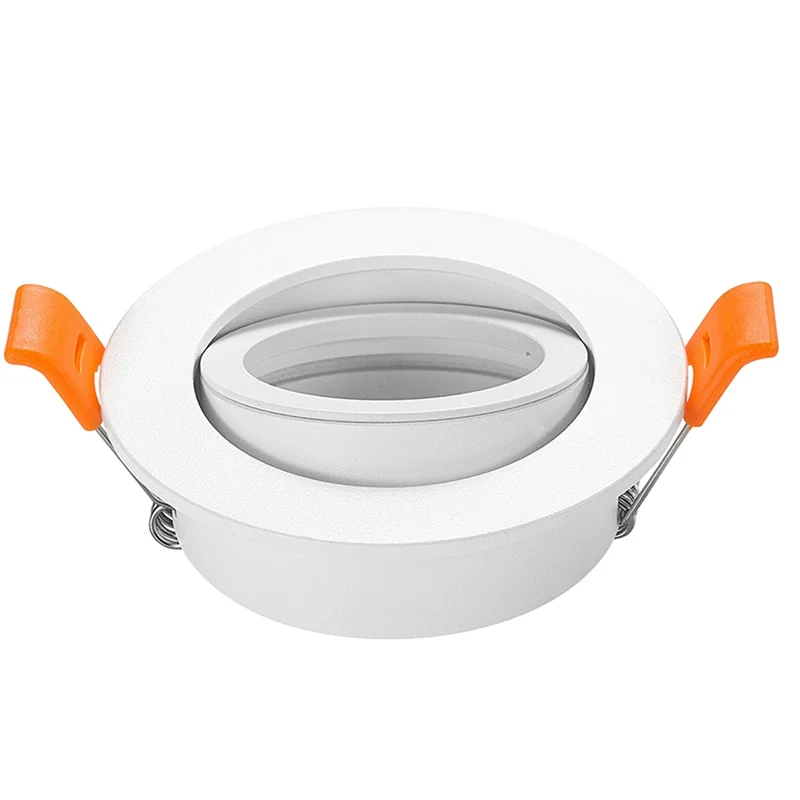 

A25F-Высококачественный белый алюминиевый круглый GU10 Регулируемый точечный светильник Светодиодный потолочный светильник Рамка потолочного точечного светильника