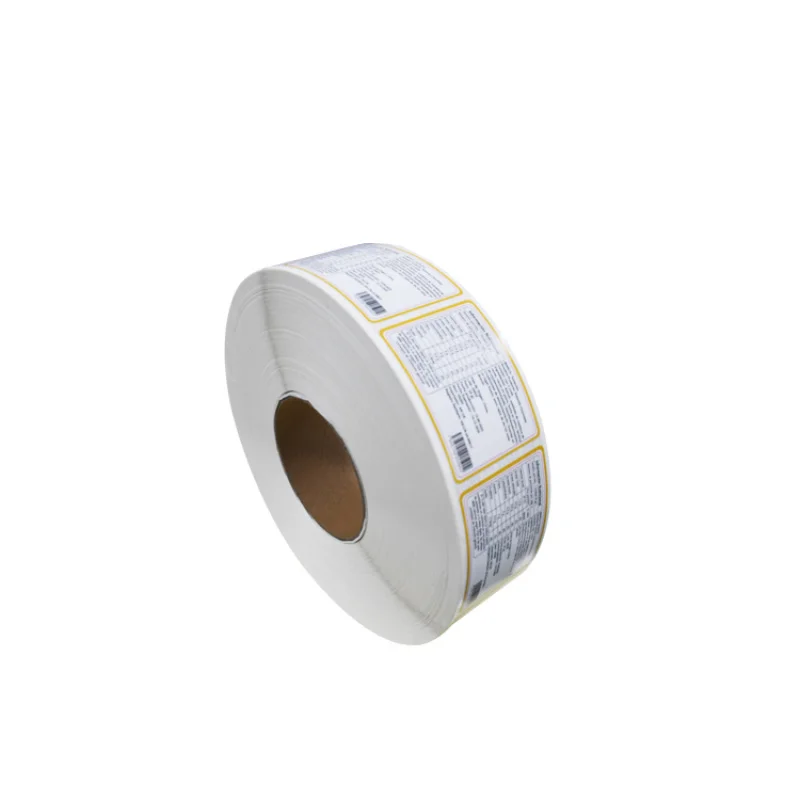 custom.Cheap Price Self-adhesive Waterproof Coated Paper Custom Labels Minimalist Food Packaging Round Sticker Roll