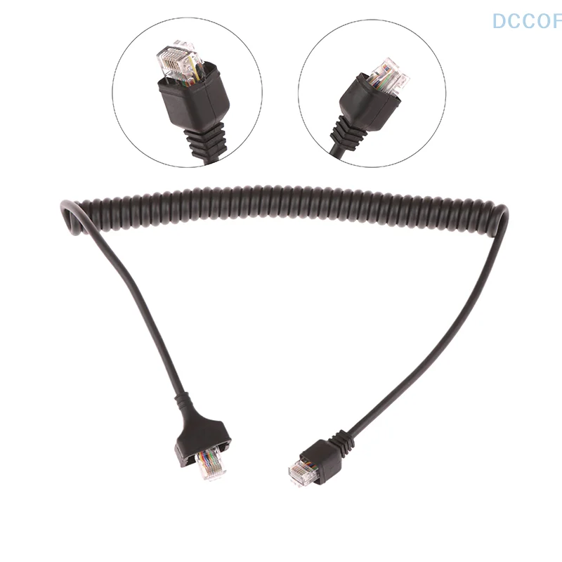 

Replacement 8-Pin Speaker PTT Mic Microphone Cable For TM281/TM481/TM271/TM471A/TK-863G TK-868 TK-868G 768G TK-760 Radio