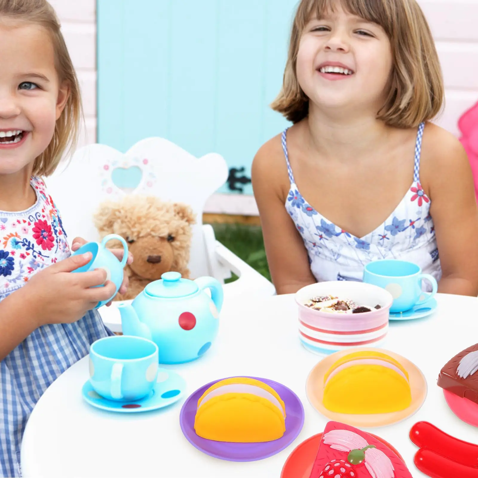 Neue Simulation Tee-Set Spielzeug Kinder A32 Geburtstag Party Werkzeuge Spielen Haus Pretend Große Montiert Bord Sichere Premium Materialien Tragbare