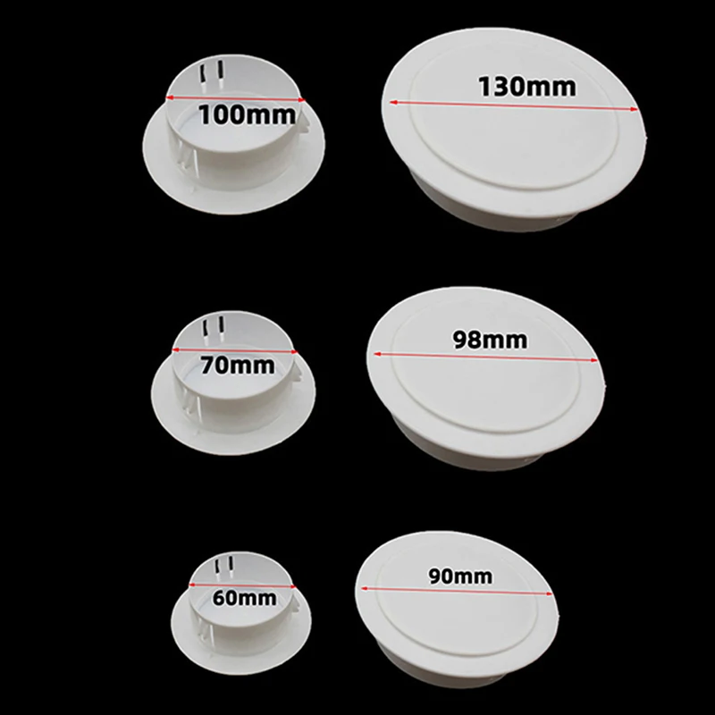 1 szt. Dekoracyjna osłona z otworem klimatyzacyjnym plastikowy klips urządzenie zaślepiające otwory ścienne blokujące pokrywa otworu zaślepka uszczelniająca rur