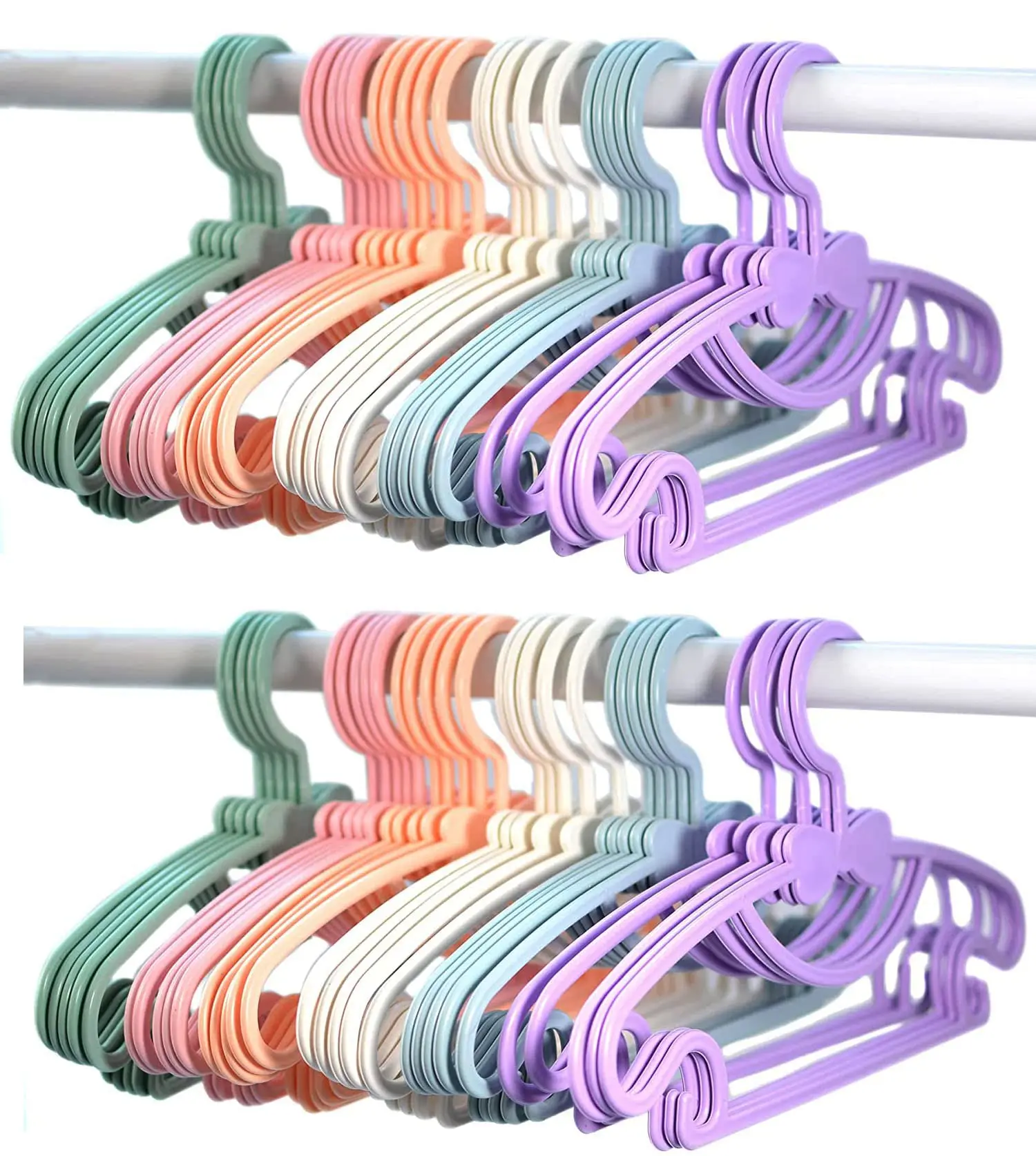 Kids Clothes Hangers Baby Clothes Hangers Childrens Plastic Infant Hangers Very Durable Kids Hangers Toddler\'s Hangers