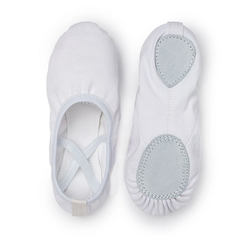 USHINE-Sapato de Dança Profissional de Lona Split-Sole para Mulheres e Crianças, Ballet Flats para Crianças, Ginástica e Yoga, Qualidade TuoSe