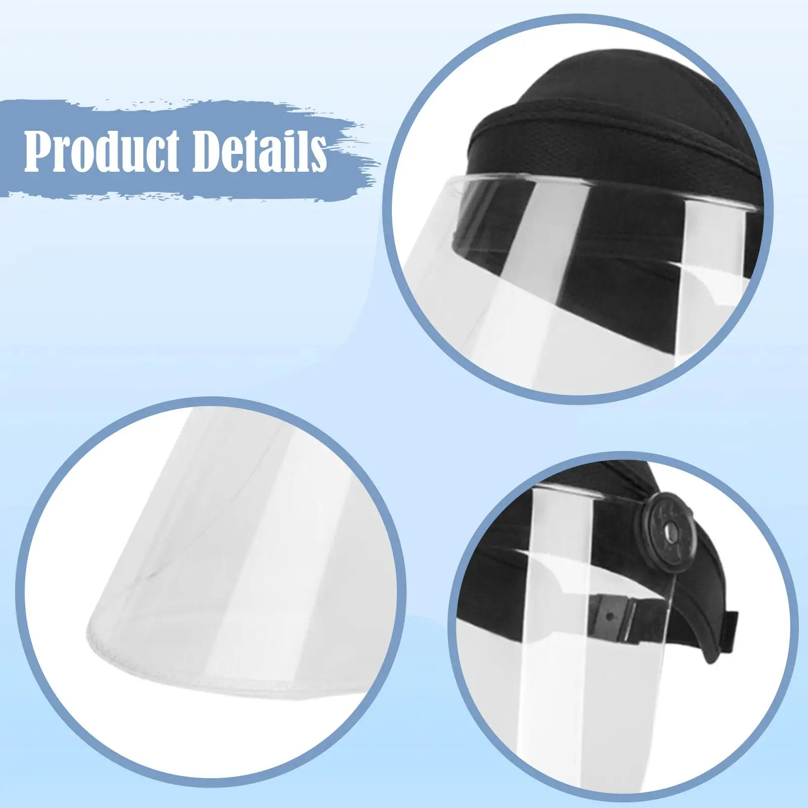 Clear Face Cover Face Shield Cap Anti Fog Protection Anti Fog Mask for Whacking Work