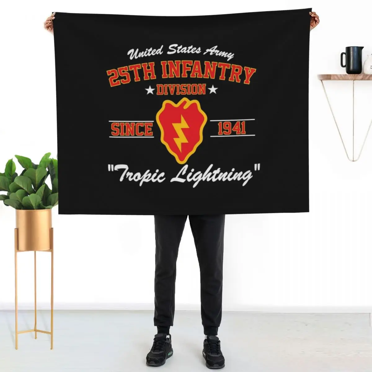 25th Infantry Division Throw Blanket Sofa Throw For Baby Soft funny gift Blankets For Sofas Quilt Blankets