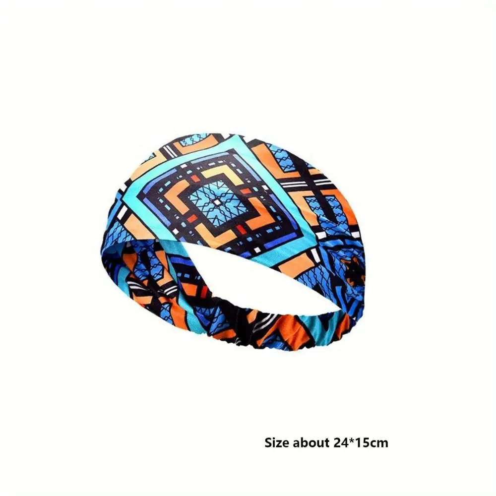 Diadema bohemia de nuevo estilo, diadema elástica de algodón antideslizante, banda elástica para el cabello bohemia para Yoga, para ir en vacaciones