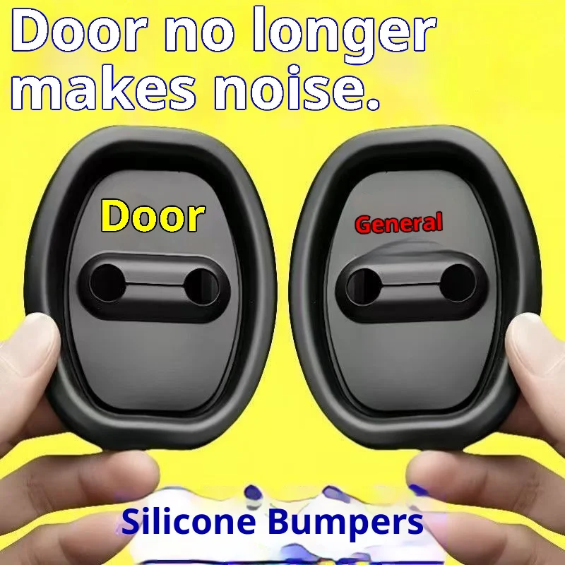 Car Door Lock Cover Protector Anti Collision Buffer Pad Shockproof Silent Sticker for Auto