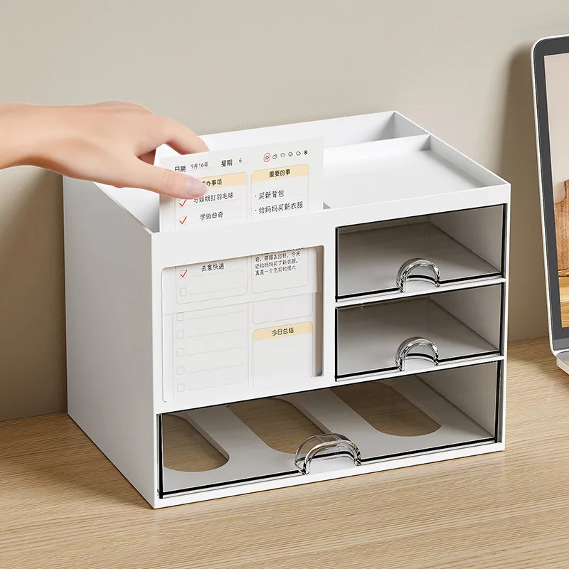 Multi-layer Makeup Drawer Organizer Home Office Stationery Storage Box Large Capacity Cosmetics Stationery Debris Holder