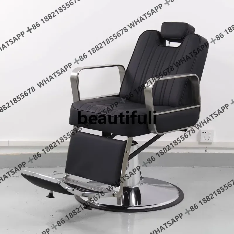 The new barber shop chair is dedicated to the hair salon, which can be reclined and simple. The barber shop seat