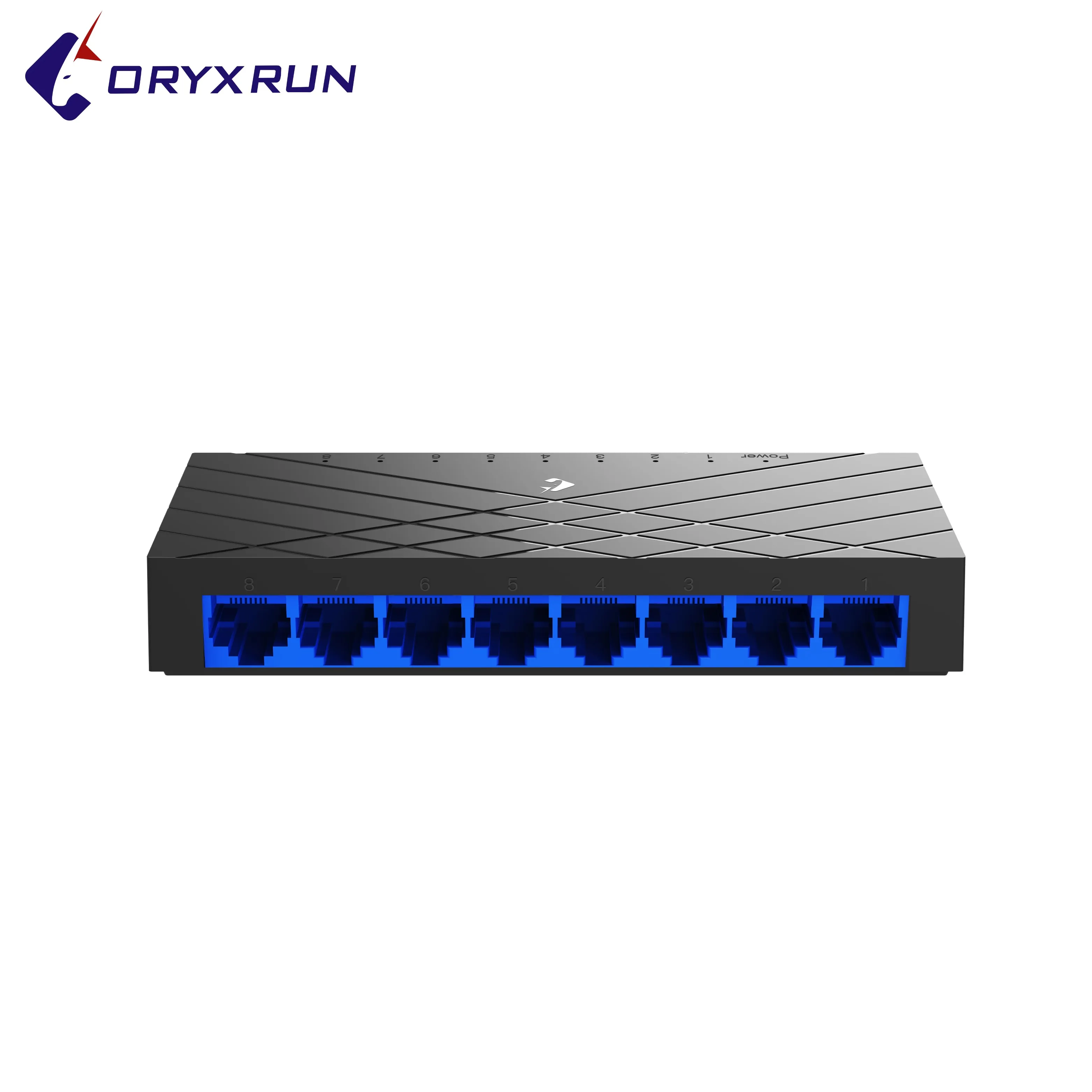 

8 port Gigabit Ethernet switch us plug 10/100/1000mbps desktop common Ethernet switch for wired external network