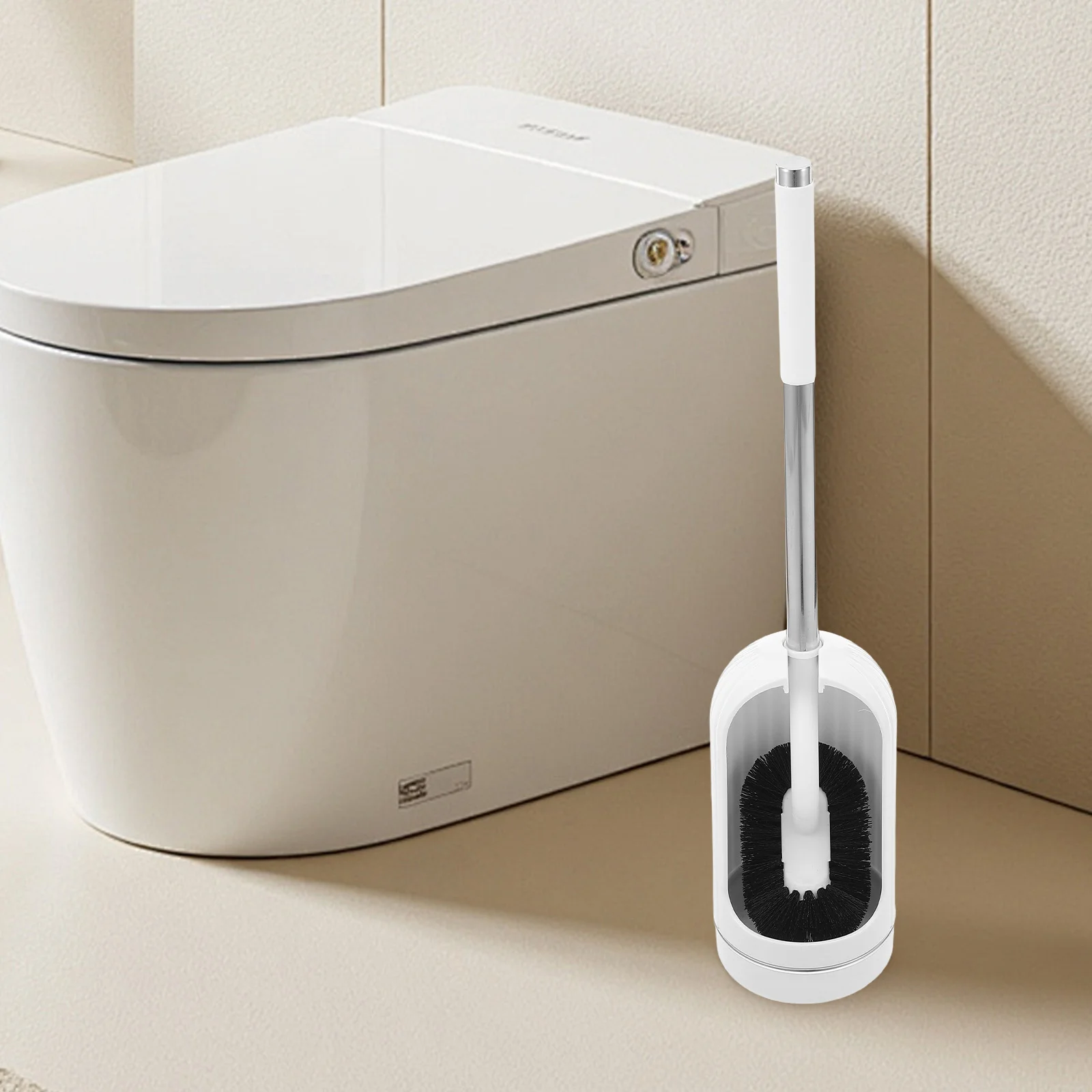 

1Set Golf Design Toilet Brush Holder Long Handle Curved Bristle Scrubber Deep Cleaning Toilet Bathroom Accessories