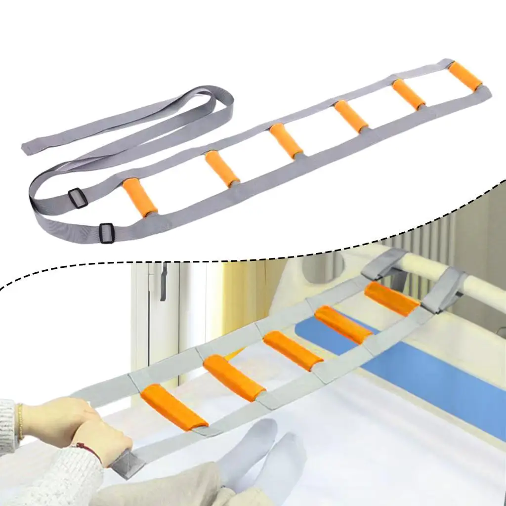 Bed Ladder Assist Comfortable for Most Beds Mobility Aid Sit up Helper for Elderly Adults Household Bedridden Seniors Sitting image 2