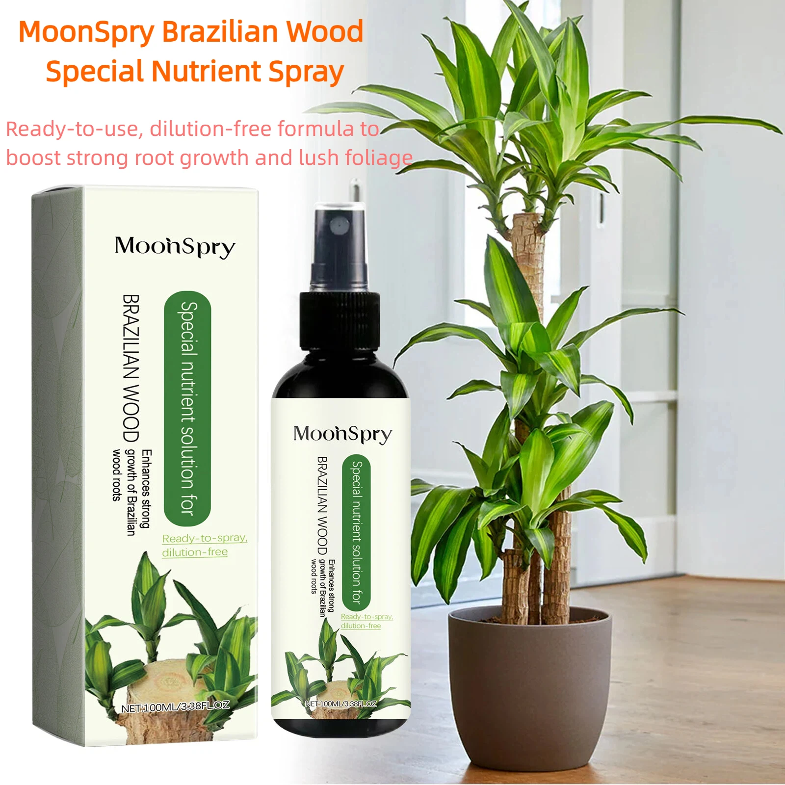 Solución Nutritiva para Madera de Brasil, Estimula el Crecimiento de Raíces Fuertes, Follaje Abundante, Promueve la Salud de las Plantas, Fertilizantes Específicos para Plantas, Nutrientes
