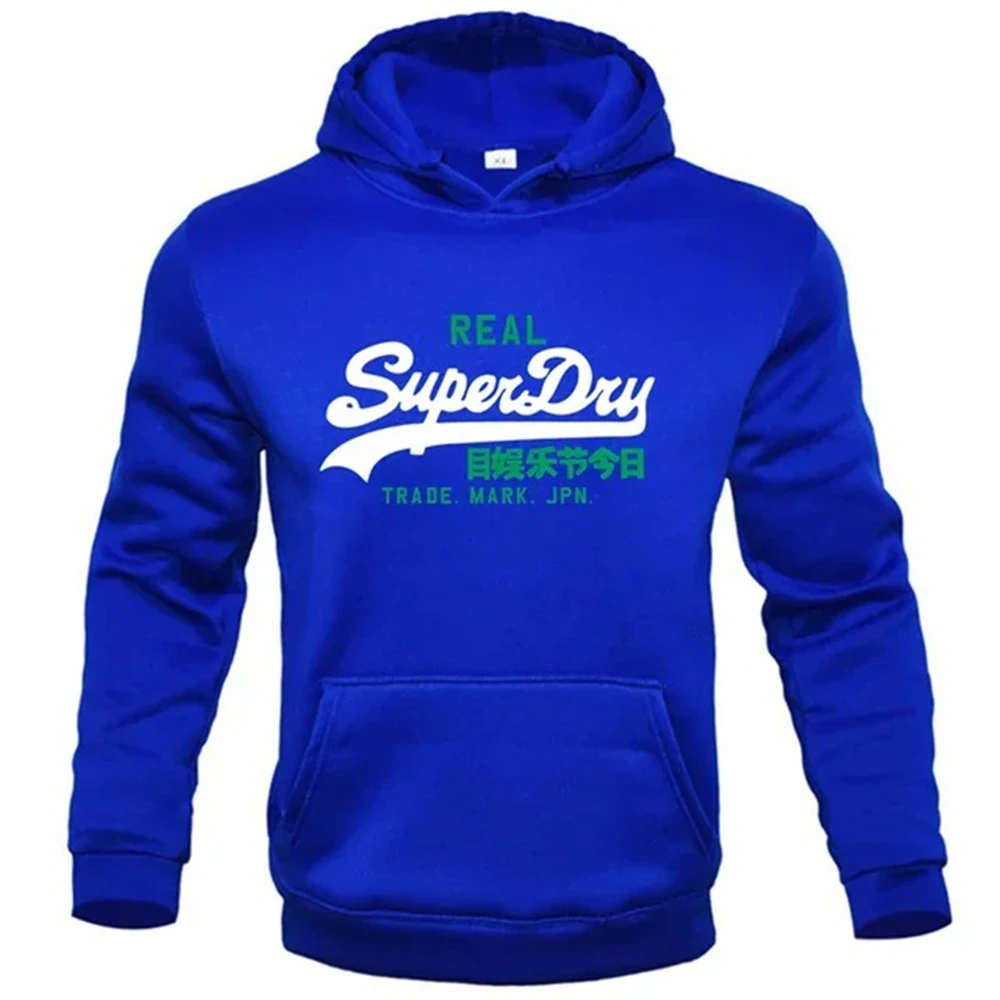 Fashionable Hoodies New Mens Hoodies Street Style Superdry Letter Print Sweatshirt Autumn Oversized Cotton Casual Sport Hooded