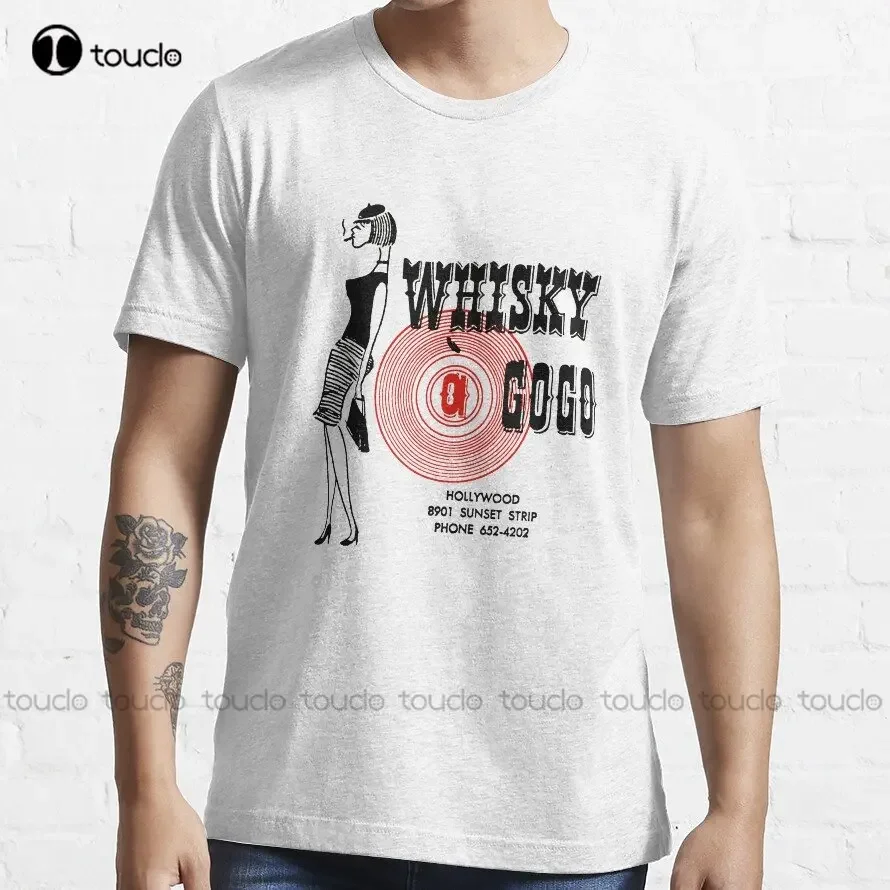 Whisky A Go-Go Vintage Poster Restoration | Digital Painting | Retro Band | Gig Poster Trending T-Shirt Creative Funny Tee