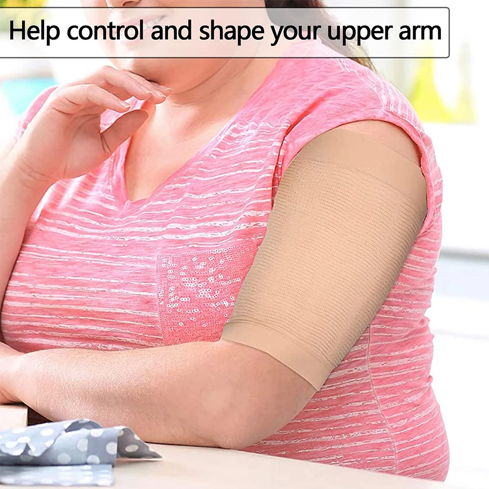 Upper Arm Compression Sleeves, Women Arm Shapers, Compression Arm Wraps for Flabby Arms,Arm Compression Sleeve for Workout Sport 14 Upper Arm Compression Sleeves, Women Arm Shapers, Compression Arm Wraps for Flabby Arms,Arm Compression Sleeve for Workout Sport - Image 2