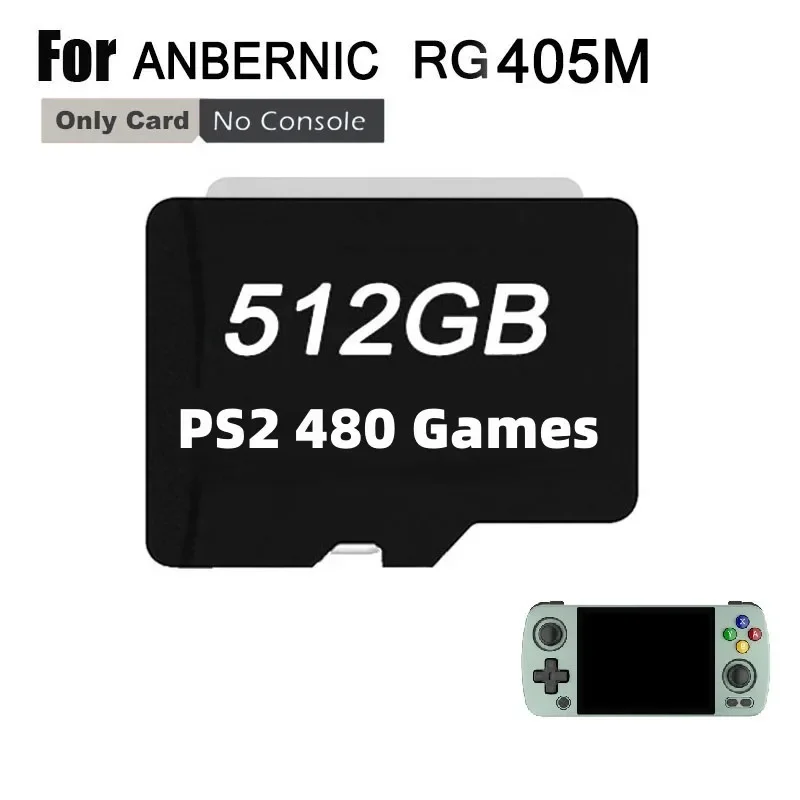 TF Card FOR ANBERNIC RG405M 512G Memory cards  Ps vita 3ds Gamecube Video game consoles Classic FBA GBA GBC PS2 MAME PSP