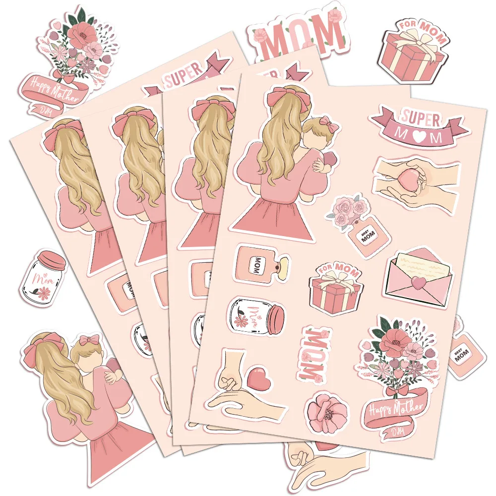 Fashion 2024 New Mother's Day Party Decoration stickers Amazon Mother's Day gift stickers best-selling accessory