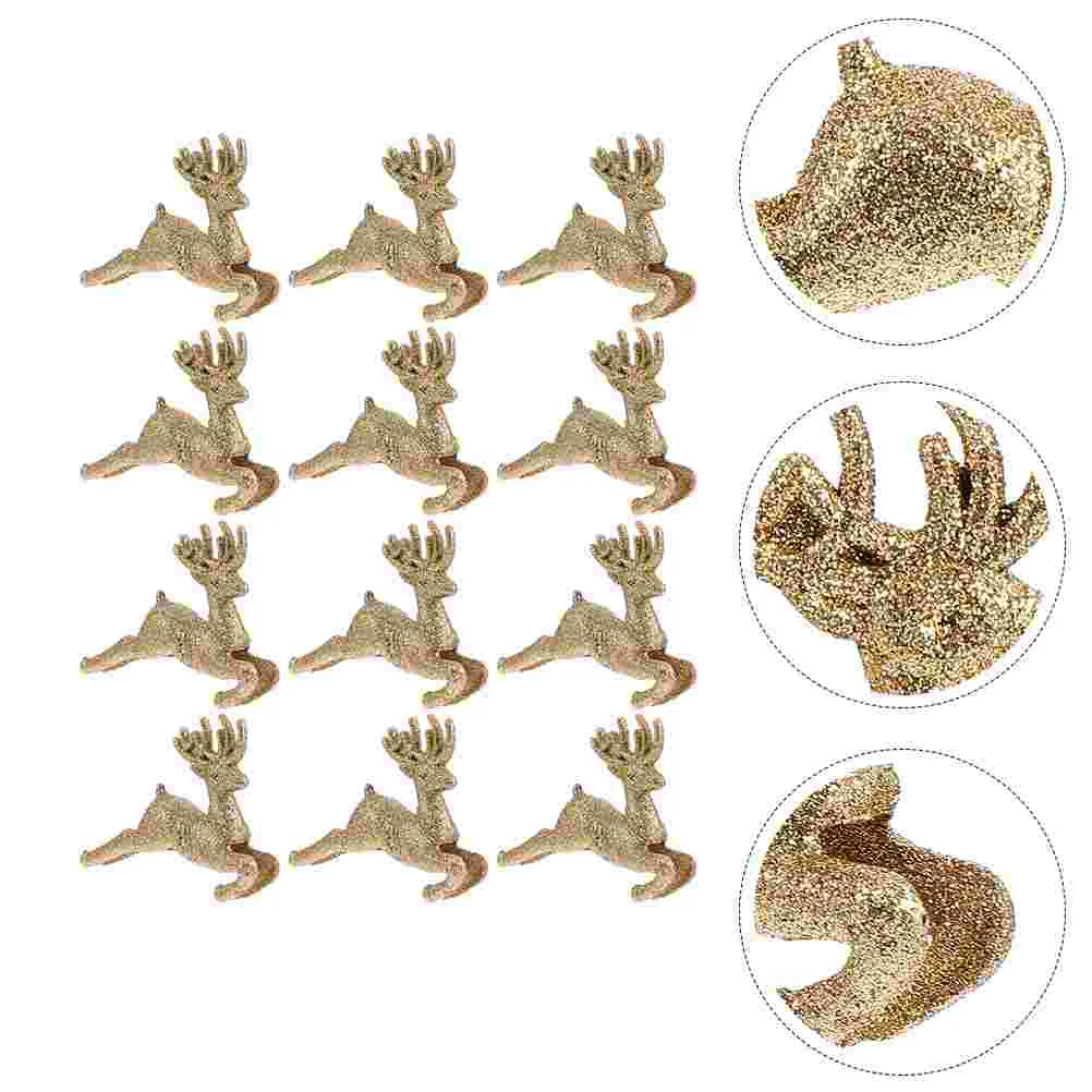 

Onion Powder Hollow Running Deer Christmas Tree Toppers Xmas Treetop Decor Decoration for Ornament 3D