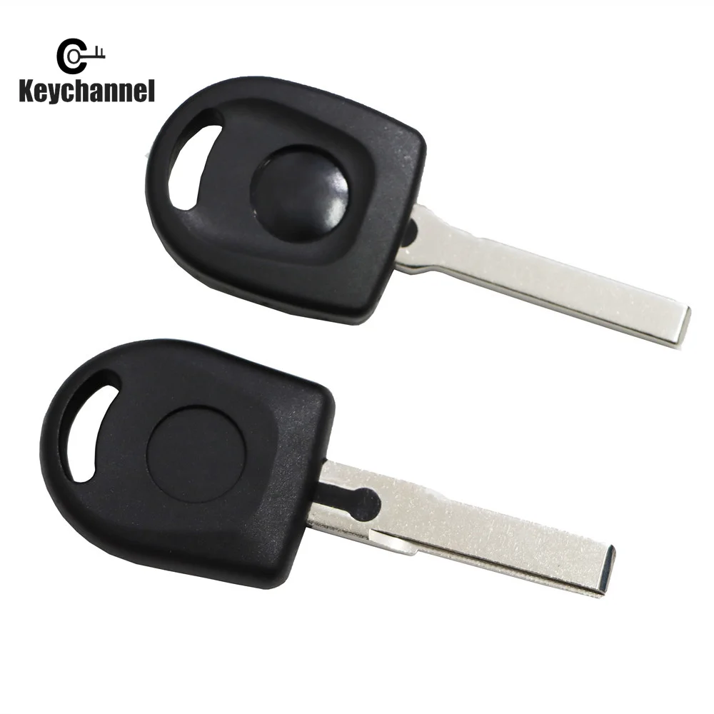 Keychannel 10 adet/grup Transponder anahtar kabuk HU66 HU162 bıçak çip kafa durumda yedek araba anahtarı Golf Polo Passat Tiguan ID48 MQB48