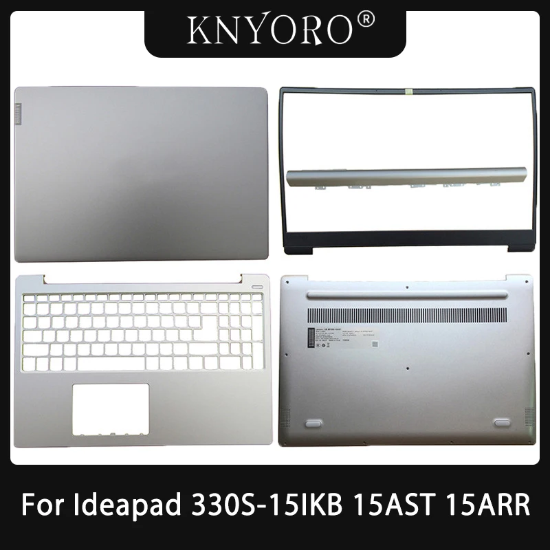 Nieuw Voor Lenovo Ideapad 330S-15IKB 15AST 15ARR Laptop Lcd Back Case Cover Bezel Palmrest Topcase Bottom Cover Zilver AP1E1000400