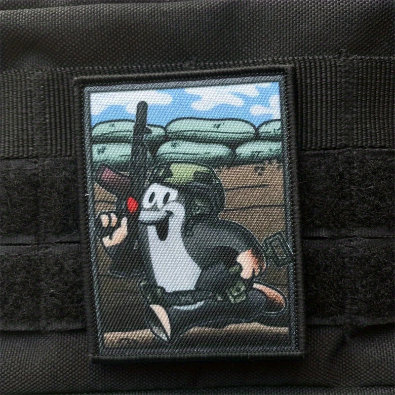 

Crot Krtek Operator Morale Badge Patch Tactical Armband Backpack Military Hook and Loop Patches Printed Sticker