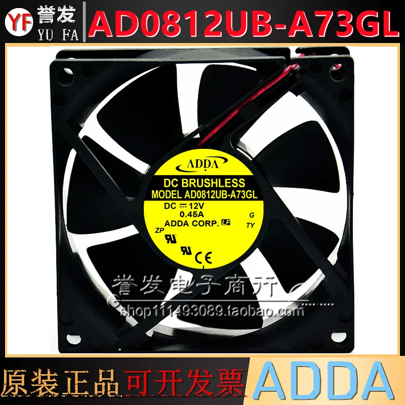 NEW ORIGINAL AD0812UB-A73GL 12V 0.45A 8025 80x80x25mm COOLING FAN RADIATOR