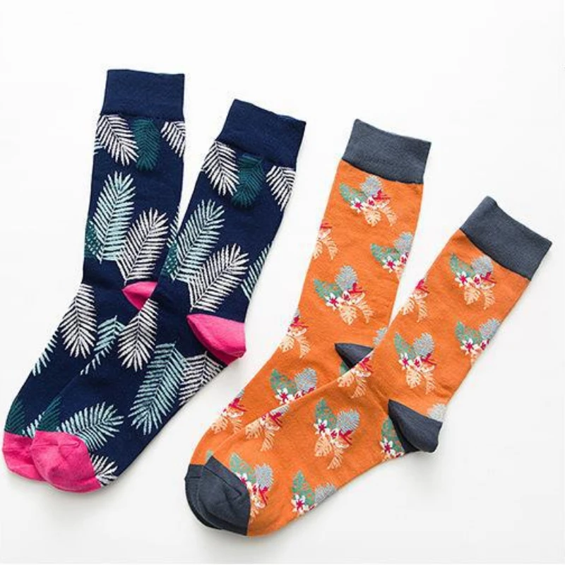 Fashion Wild Animals Tiger KingKong Flamingo Unisex Men Happy Socks Street Skateboard Harajuku Funny Boys Male Cotton Sox