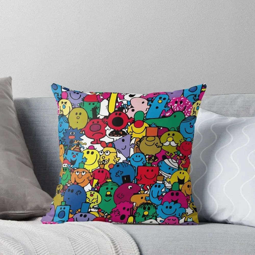 

Mr Men Pattern Throw Pillow New year Pillow Case Cushions For Decorative Sofa Pillow