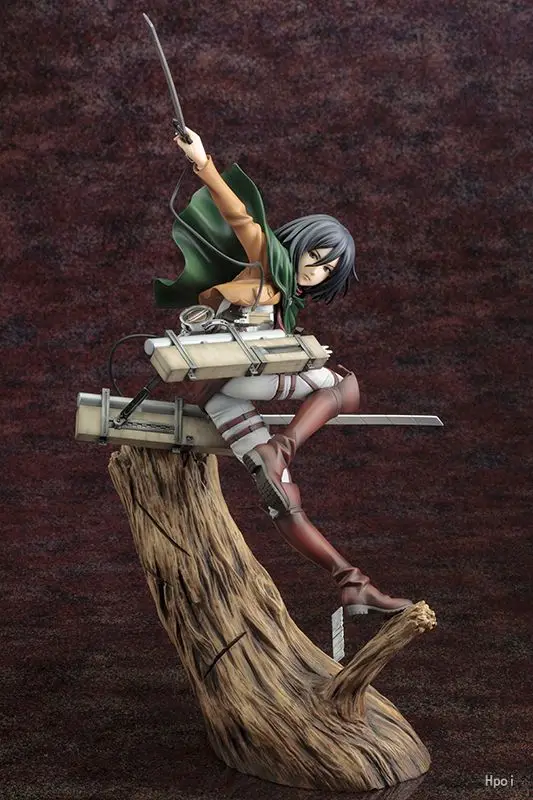 35cm ARTFX J Attack on Titan Figure Rival Mikasa Ackerman Figure Levi PVC Action Figure Toy Rivaille Game Collection Model Doll