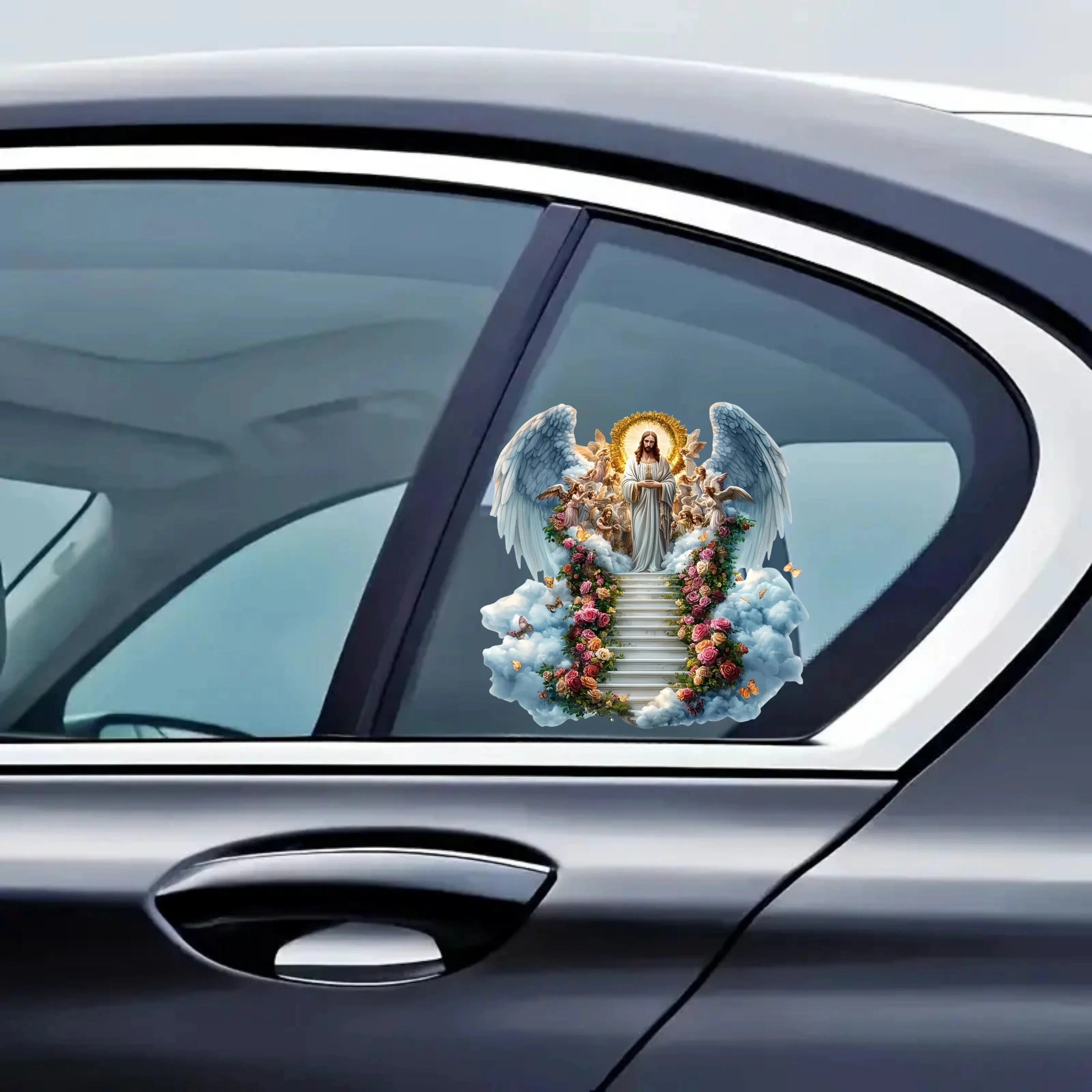 Sacred Jesus Decal Perfect Gift for Religious Beliefs Stickers for Laptops Cars Phones Vinyl Waterproof Q09