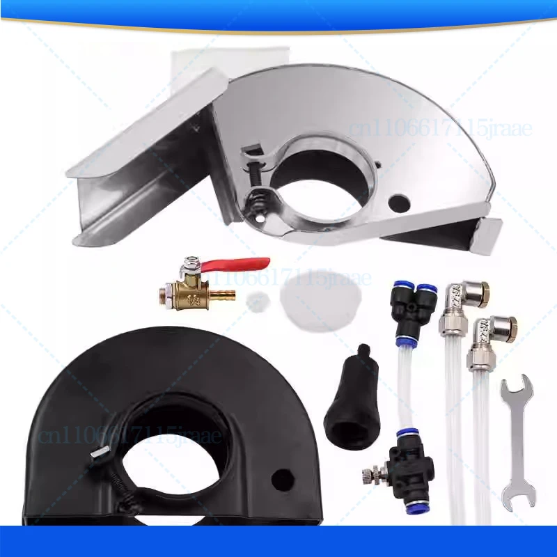

Angle Grinder Shield Set Water Cutting Machine Base Safety Cover With Adjustable Water Valve Double Atomization Nozzle