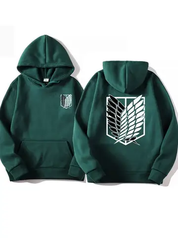 Attack on Titan Men's Hoodie Anime Hoodies Men and Women Streetwear Pullover Harajuku Shingeki No Kyojin Hoodies Sweatshirt