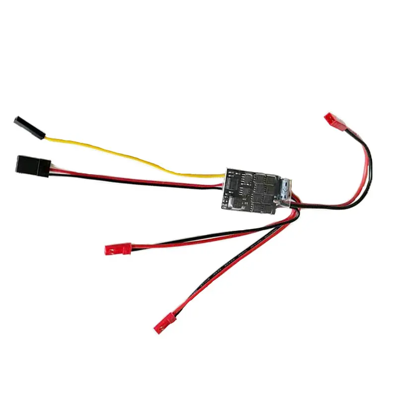 1PCS Mixed Control Dual Way Bidirectional ESC 15Ax2 Overheat Protection Mute Electric Speed Controller for RC Tank Boat